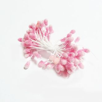 Тычинки сахарные (светло-розовые) 50 нитей-100 головок  (арт. 4-31)