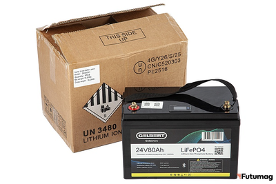 Литиевый тяговый аккумулятор Gelbert LiFePO4 (24V/80Ah/100A/1,920Wh) Bluetooth