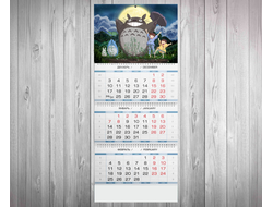 Календарь квартальный Мой сосед Тоторо, Totoro №34