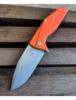 Складной нож URAN R сталь AUS 10, рукоять G10, цвет оранжевый