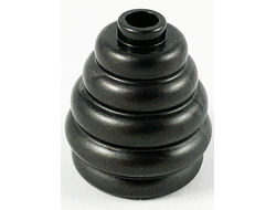 Cone 2 x 2 x 1 2/3 with Stacked Rings Beehive / Cotton Candy, Pearl Dark Gray (35574 / 6320173)