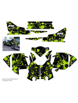 наклейки для снегохода POLARIS RMK - 2009-2015