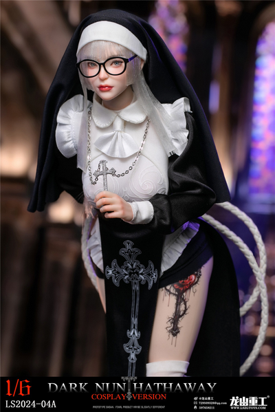 Боевая монахиня с хлыстом - Коллекционная фигурка 1/6 Dark Sister Hathaway Luxury Edition (LS2024-04-C) - Longshan