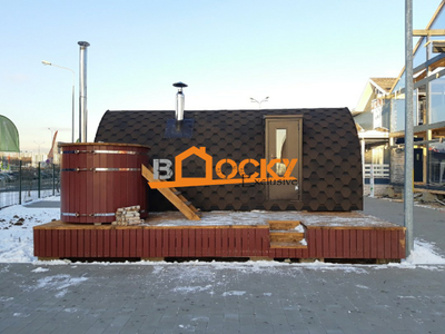 Банный комплекс Баня "Викинг"+купель+подиум