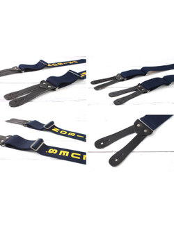 Подтяжки Prison Blues® Y-back (тип Lee) с кожаными петлями