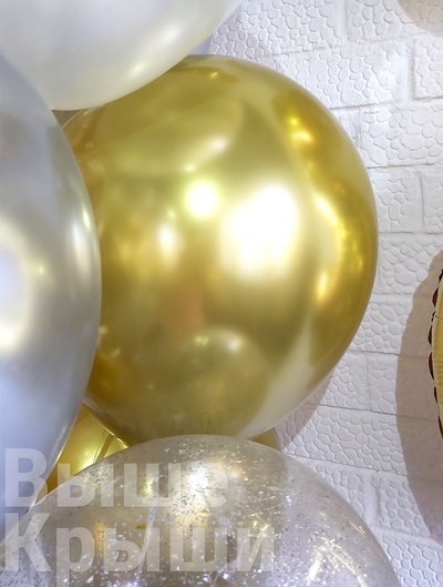 Сет "Белое золото" (10 шариков + 1 цифра)