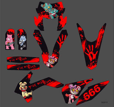 Наклейки BSE Z1,  Kayo K1, GR1 ,Motoland wrx 250 2017 2018 №2010