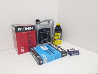 Комплект ТО (раз в 30.000 км) Форд Фокус 2 (1,6 бензин) с фильтрами Filtron, свечи Бош