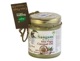 Масло Кокосовое пищевое, стекло (Extra Virgin Coconut Oil) Sangam Herbals - 150 мл. (Индия)