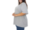 Женская футболка  из хлопка БОЛЬШОГО размера Арт. 4757-8654 (цвет серый) Размеры 48-80