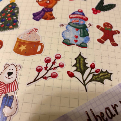 Наклейки «Новогодние», 10х15 см бумага