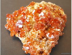 Ванадинит на породе. Марокко. 39*36*20 мм