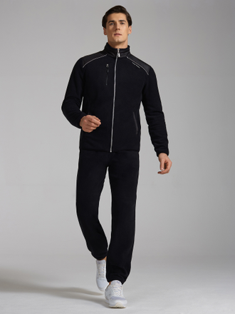 Флисовый спортивный костюм мужской 1306, черный