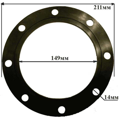 Прокладка для круглого фланца донного клапана Normec 4"