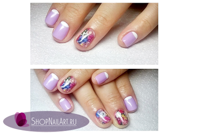 Слайдер-дизайн 083 - Нежный букет разноцветных цветов.