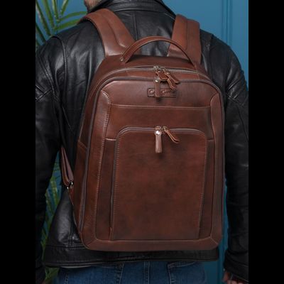 Кожаный рюкзак Montemoro Premium brown (арт. 3044-53)