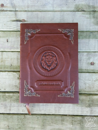 блокнот из телячьей кожи с тиснением, подарок руководителю, кожаный ежедневник, ежедневник на заказ