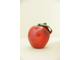 Яблоко с листом (красное)