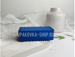 КОРОБКА С ОТКИДНОЙ КРЫШКОЙ 125*60*40мм СИНИЙ