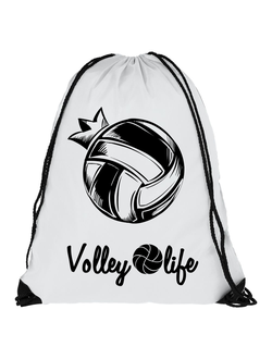Рюкзак  белый "Мяч рисованный"