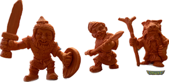 Биплант - Степные варвары (65-70мм) Оранжевые, резинопластик