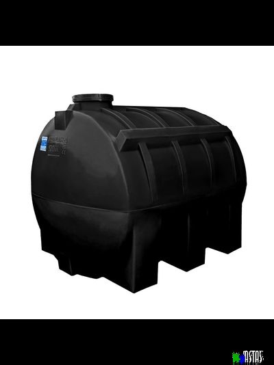 Емкость 5000 литров горизонтальная  черная