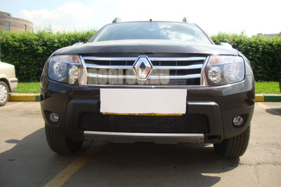Защита радиатора Renault Duster 2011-2015 black