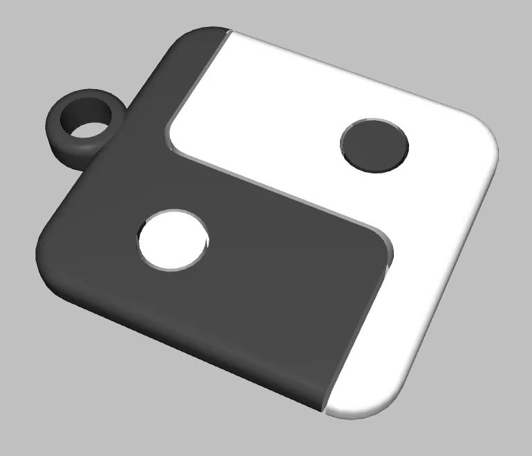 Брелок квадратный