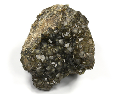 Гранат зеленый (Андрадит) на породе, Россия, Дальнегорск (44*35*34 мм, 78 г) №26883