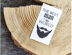 Открытка односторонняя 5*9 см BEST MAN