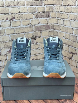 New Balance 574 Mid Dark Grey с мехом
