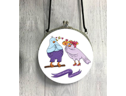 Сумка круглая #8 на День влюблённых, 14 февраля