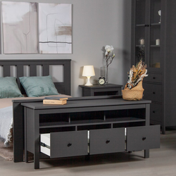 Сага Тумба 3 ящика 1312х622х414 серый