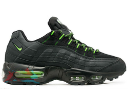 Nike Air Max 95 Черные с зеленым (41-45) Арт. 007М