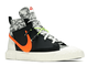 Nike Blazer Mid 77 X Readymade (Черные с белым) сбоку