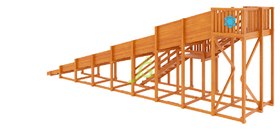 Зимняя горка Snow Fox, скат 10 м