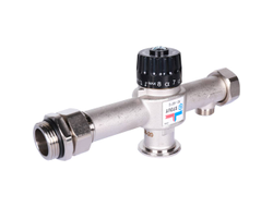 Насосно-смесительный узел STOUT  30-60°C с байпасом, без насоса, Италия