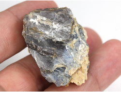 Корунд синий (сапфир), кристалл, Индия (38*26*26 мм, 37,5 г) №36099