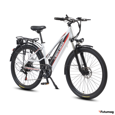 Электровелосипед WHITE SIBERIA CAMRY LIGHT 500W матовый серебристый