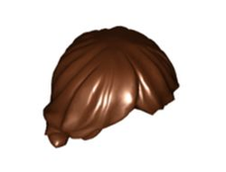 Minifigure, Hair Tousled and Layered, Reddish Brown (92746 6413913)