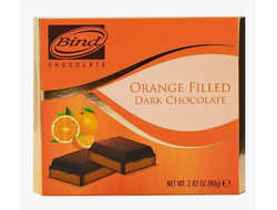 Bind темный шоколад с апельсиновой начинкой, 80 гр