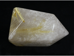 Кварц с рутилом (рутиловый), кристалл полированный, Бразилия (43*28*21 мм, 37 г) №28745