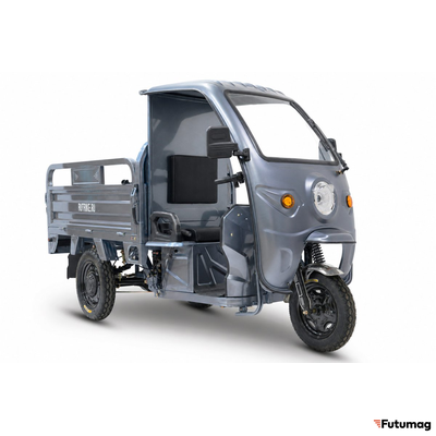 Грузовой электротрицикл Rutrike Вектор Кабина 1500 60V1200W серый