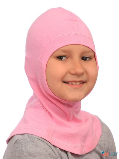 Шапка-шлем 23301-02 95%хлопок 5%лайкра, ярко-розовый 48-50