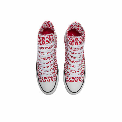 Converse All Star LOGO красные высокие