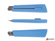 Нож канцелярский 18 мм BRAUBERG «Delta», автофиксатор, цвет корпуса голубой, блистер. 237087