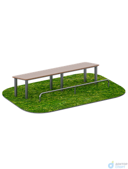 Скамья для пресса с упором для ног