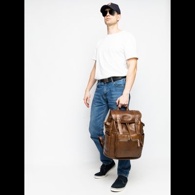 Кожаный рюкзак Volturno NEW Premium brown (арт. 3004-63)