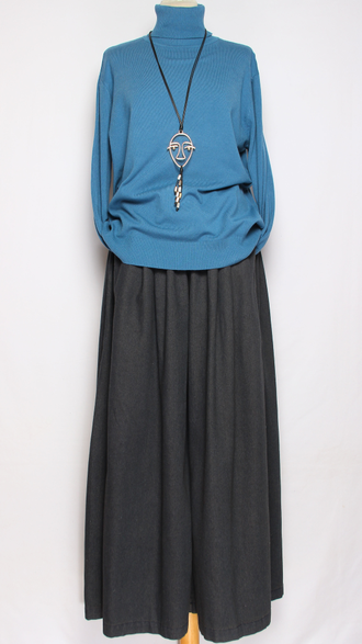 Свитер "ГЛАДКИЙ С ДЛИННЫМ РУКАВОМ " 7807 салатный, малахит, хаки, бирюзовый, морская волна р.52-56