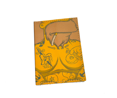 Обложка на паспорт с принтом "Гомер с тату"